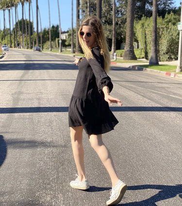 Gaia Mini Dress - Black